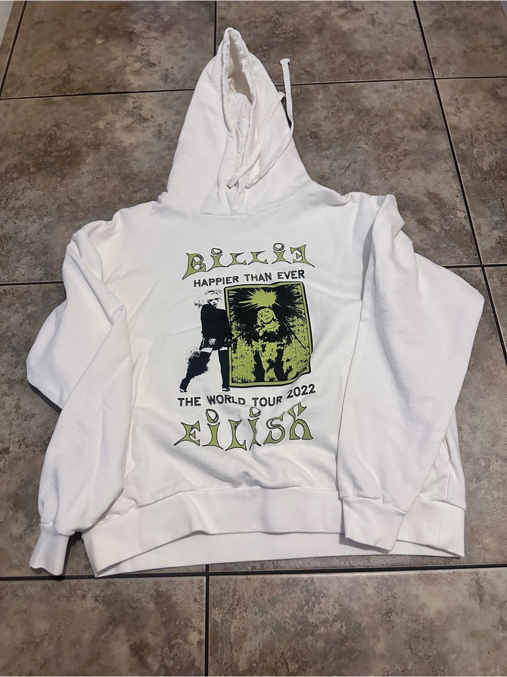 Billie Eilish Happier than ever 2022 tour hoodie